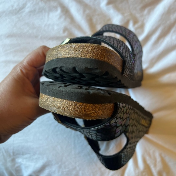 💜 Birkenstock Arizona size 40 Metallic Snake Print 💫 - Picture 7 of 12